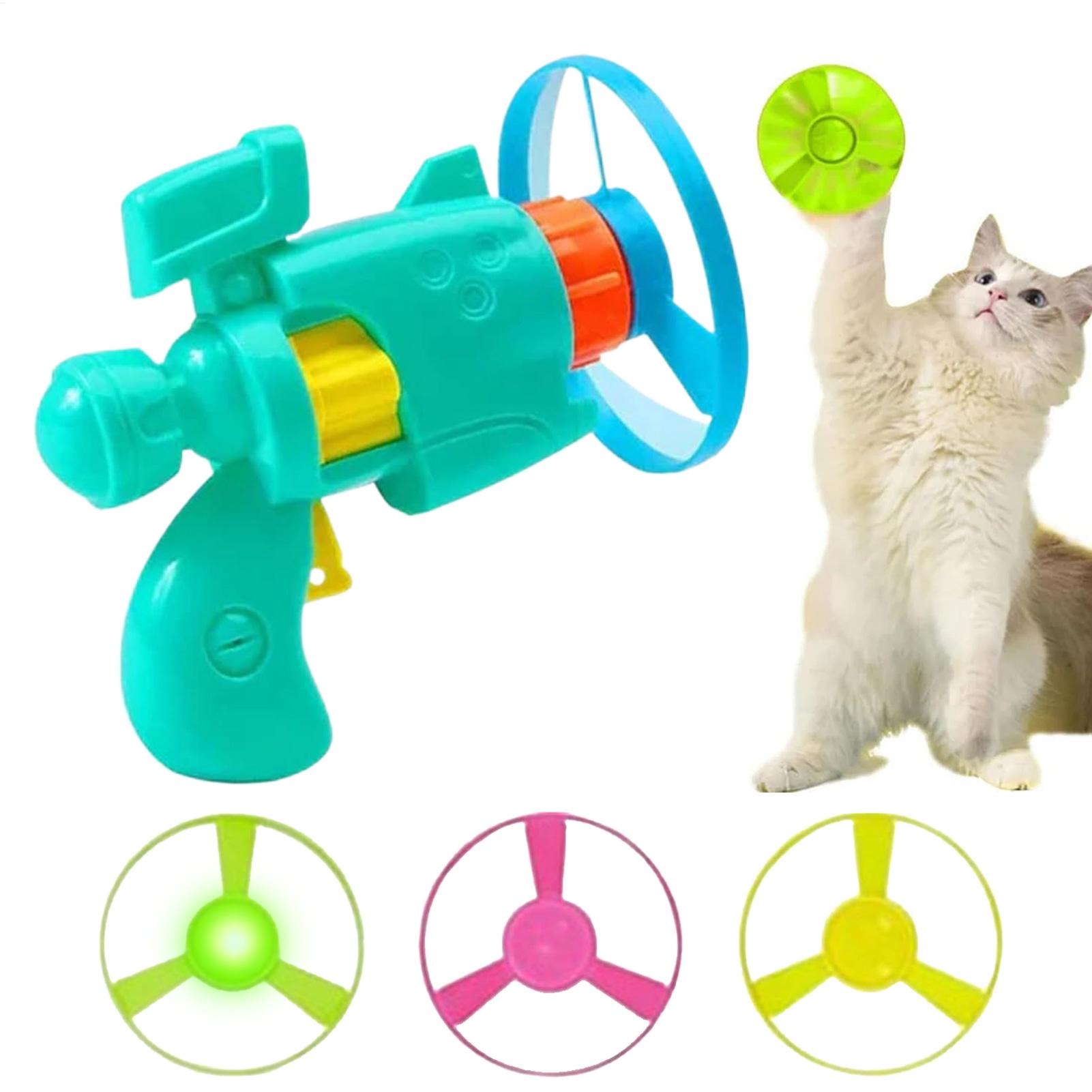 Flying Disc Dog Training Toy - Интерактивный пистолет с летающей тарелкой для