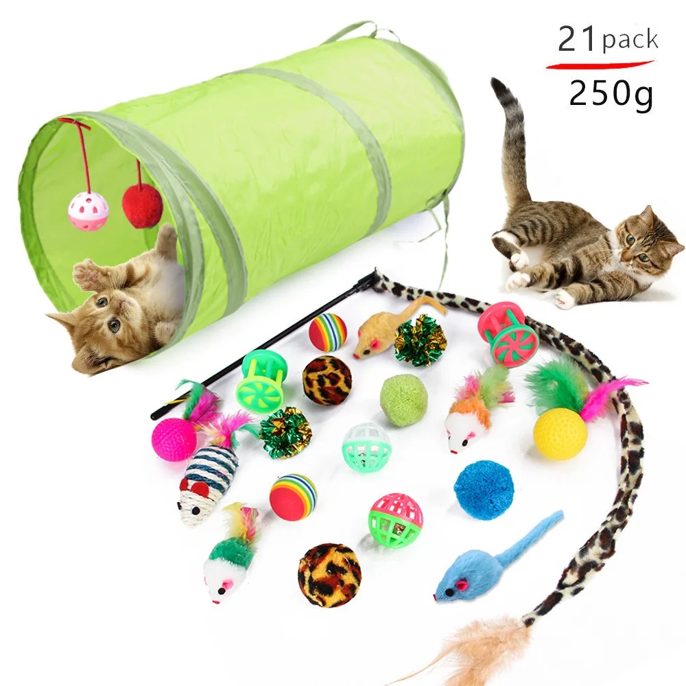 Catnip Interactive Plush Mouse - Набор интерактивных игрушек для кошек для