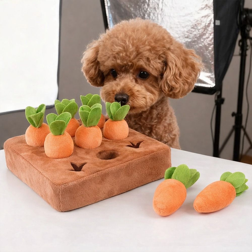 Dog Puzzle Feeder Toy - Коврик-головоломка для собак с морковью для