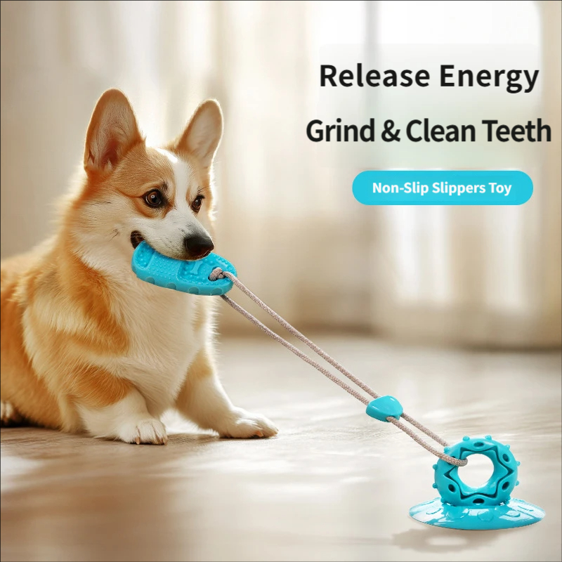 Suction Cup Dog Tug Toy - Игрушка для собак с присоской, интерактивная