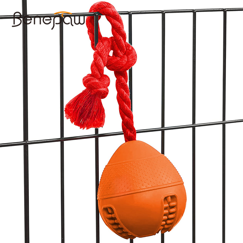 Rubber Treat Dispensing Dog Toy - Интерактивные игрушки для собак Benepaw, Экологичная
