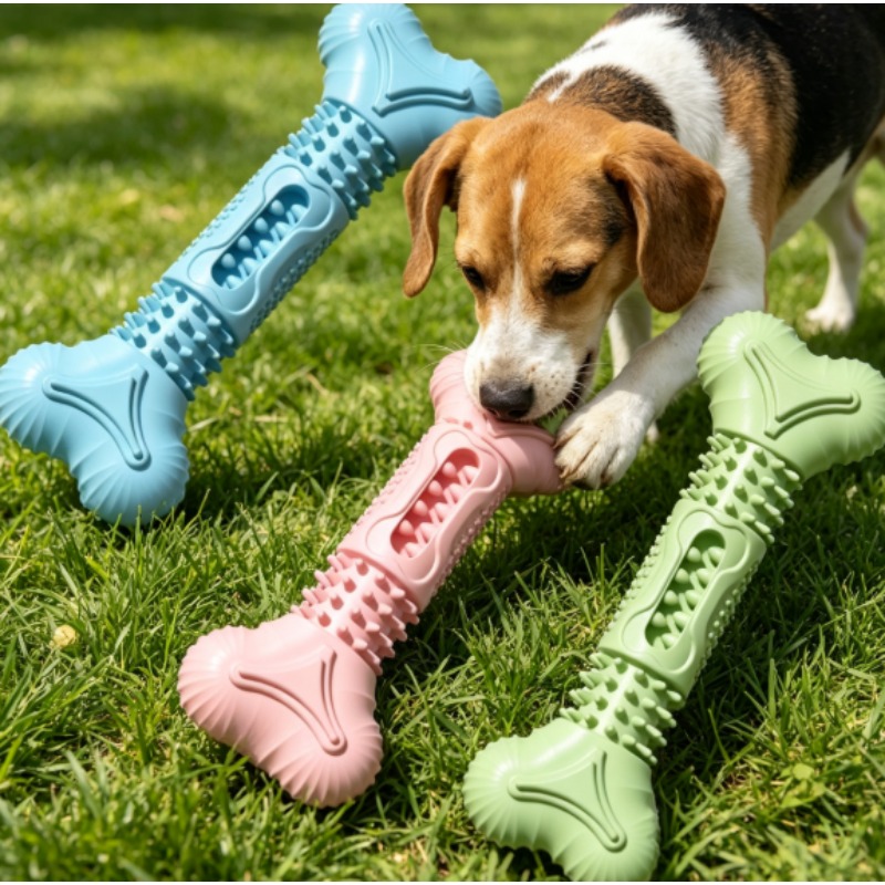 Teeth Cleaning Dog Chew Bone - Новый прочный набор игрушек для жевания