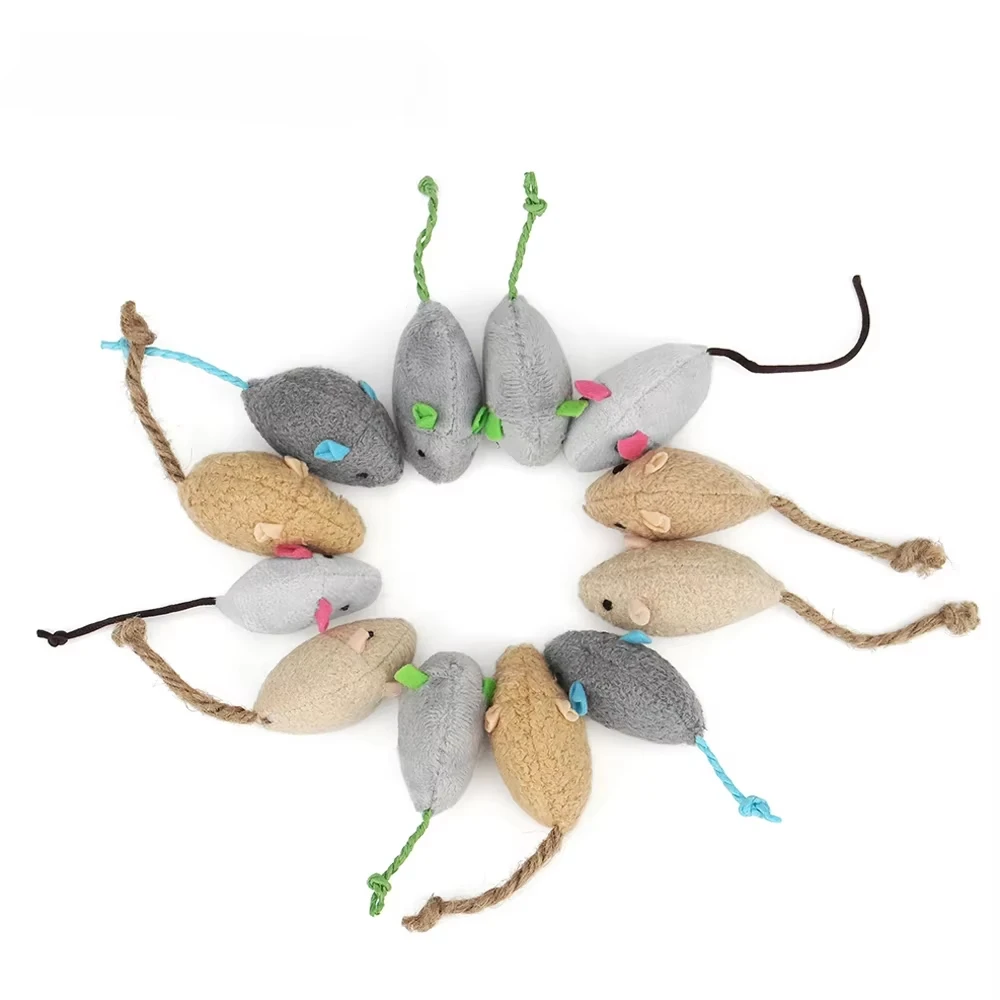 5 шт. погремушек-мышек для кош – обзор и цена Catnip Interactive Plush Mouse