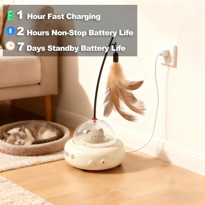 Малошумные интерактивные игруш – обзор и цена Laser Pointer Cat Toy Automatic