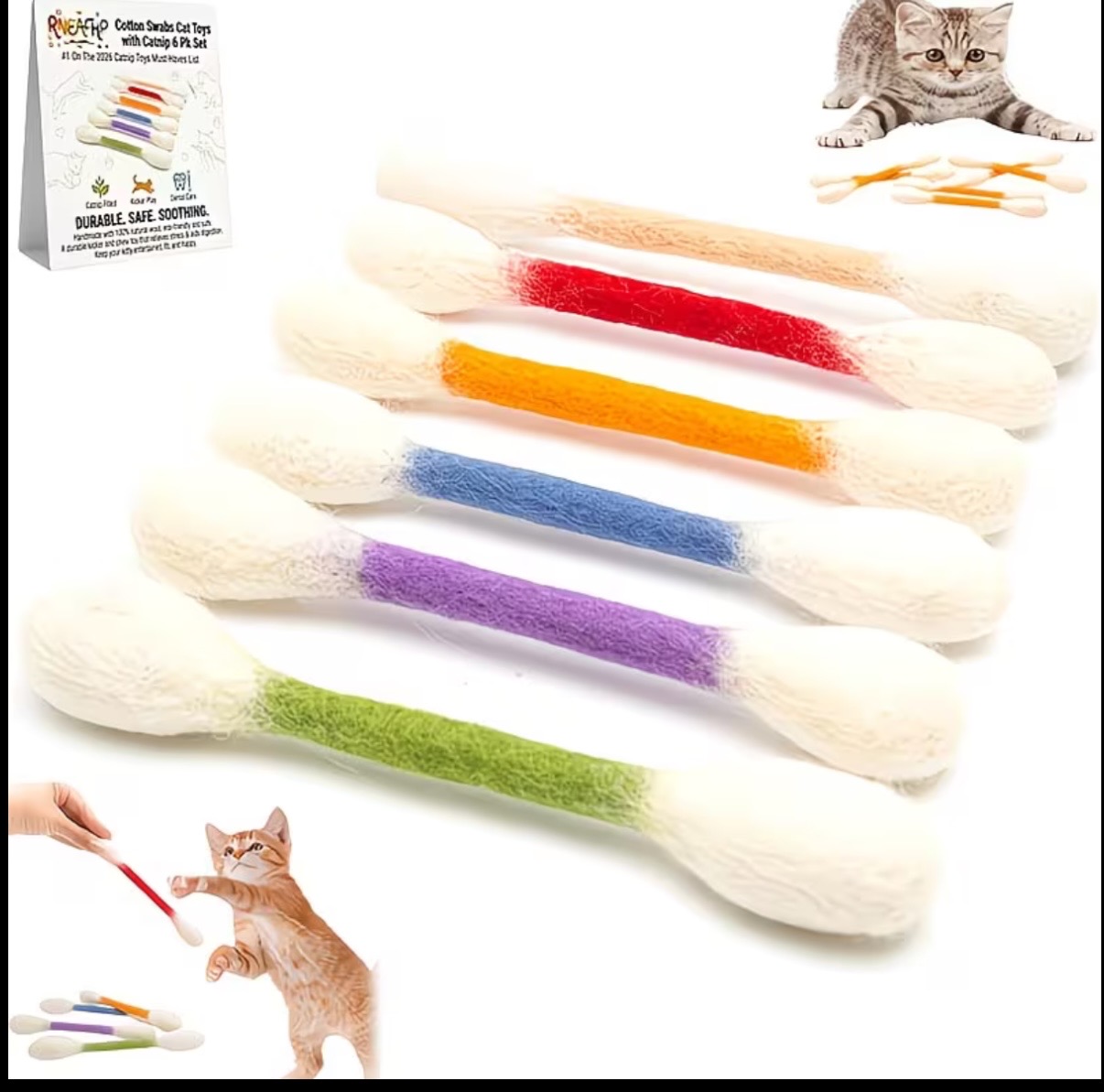 Набор игрушек для кошек 6 в 1: – обзор и цена Catnip Interactive Plush Mouse