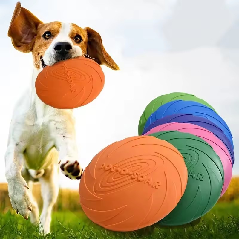 Интерактивная силиконовая игру – обзор и цена Flying Disc Dog Training Toy