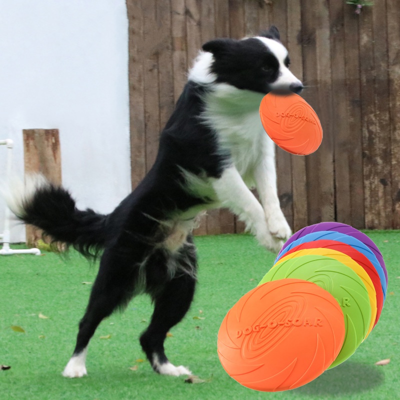 Интерактивная силиконовая лета – обзор и цена Flying Disc Dog Training Toy