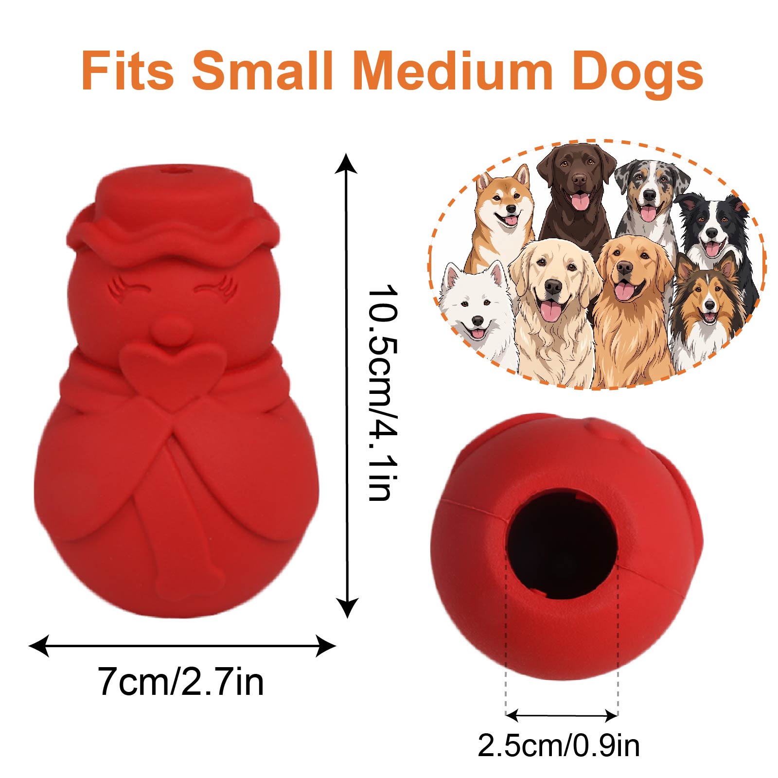 Игрушка-головоломка «Снеговик» – обзор и цена Rubber Treat Dispensing Dog Toy