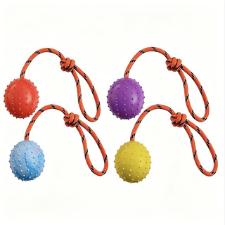 Набор из 2 прочных резиновых м – обзор и цена Dog Rope Toy Aggressive Chewers